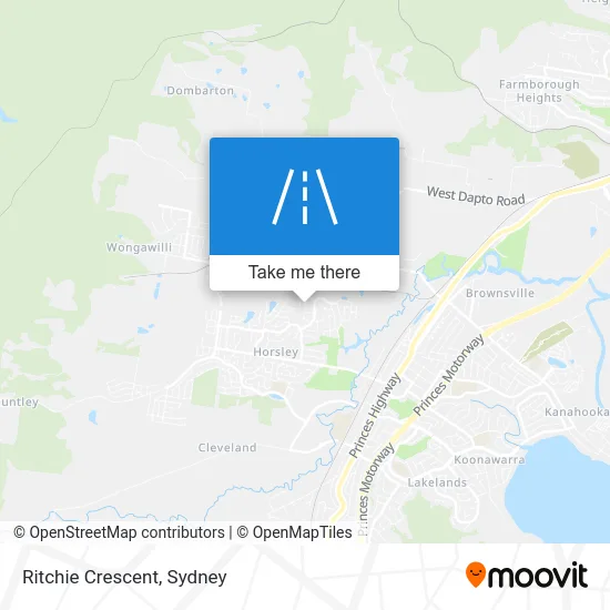 Mapa Ritchie Crescent