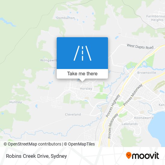 Robins Creek Drive map