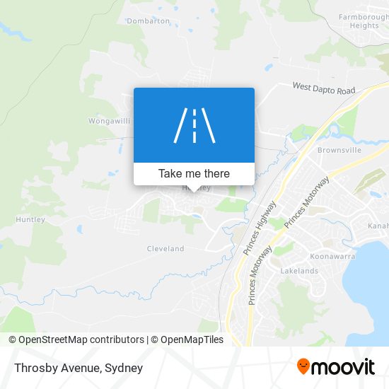 Throsby Avenue map