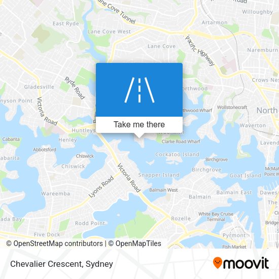 Chevalier Crescent map