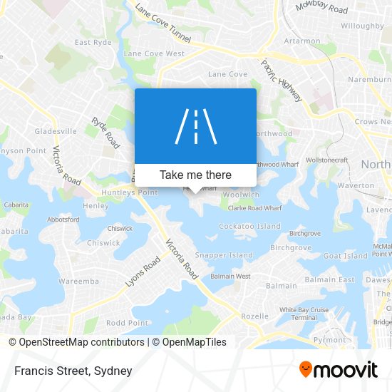 Francis Street map