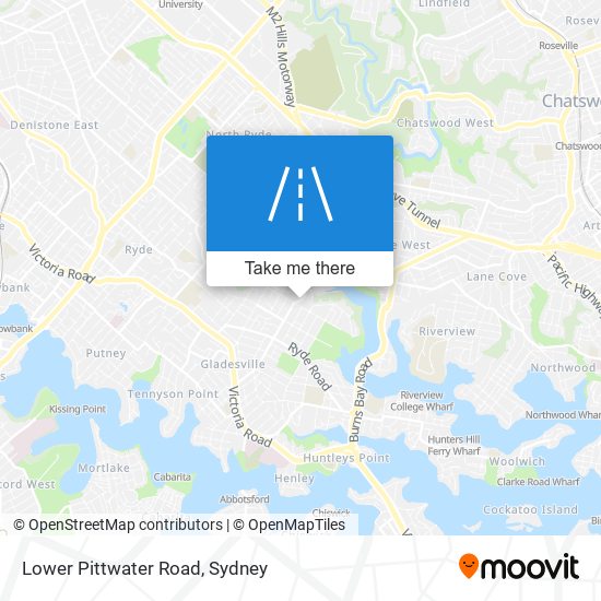 Mapa Lower Pittwater Road