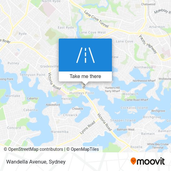 Wandella Avenue map
