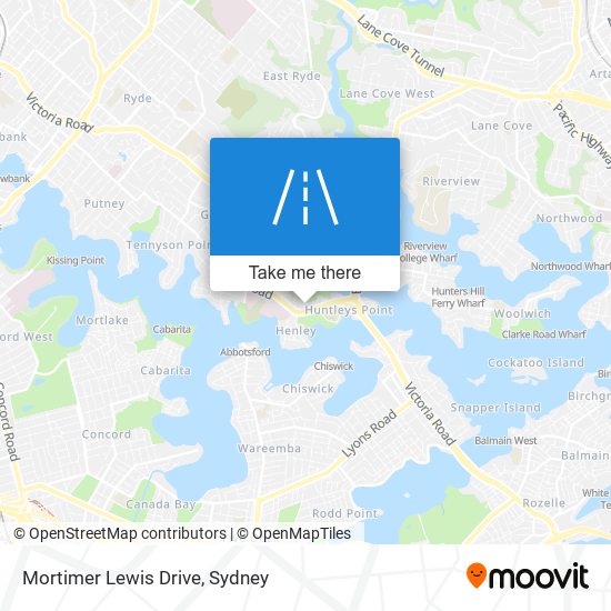 Mapa Mortimer Lewis Drive