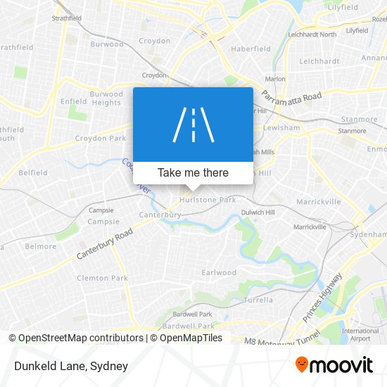 Dunkeld Lane map