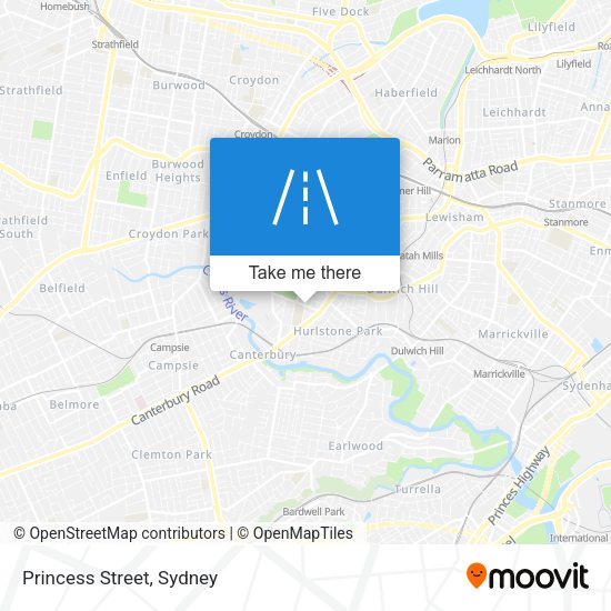 Princess Street map