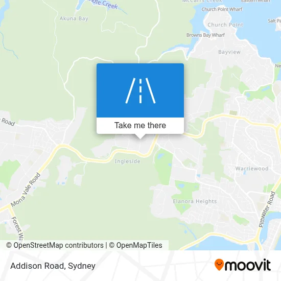 Mapa Addison Road