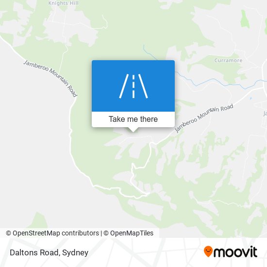 Mapa Daltons Road