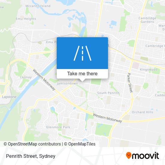 Penrith Street map