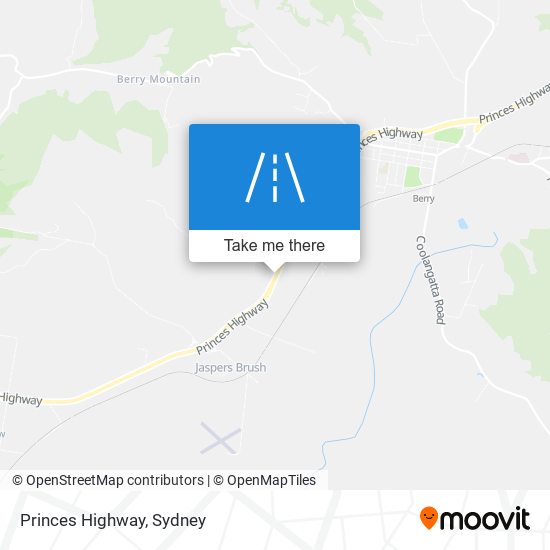 Princes Highway map