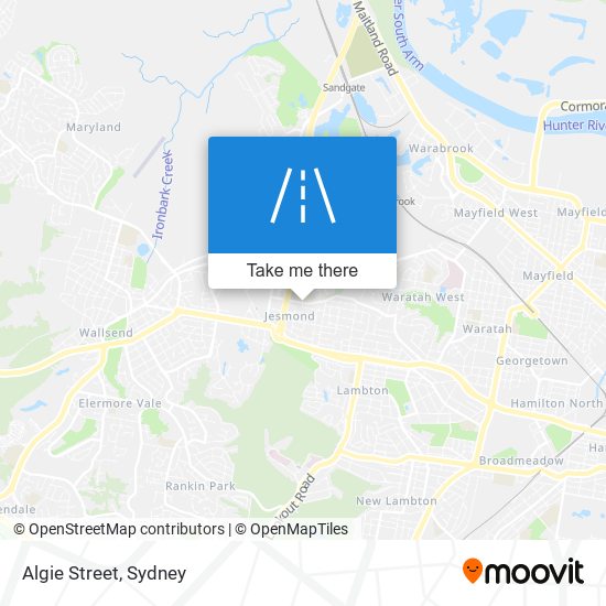 Mapa Algie Street