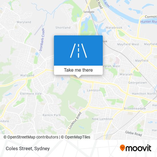 Coles Street map
