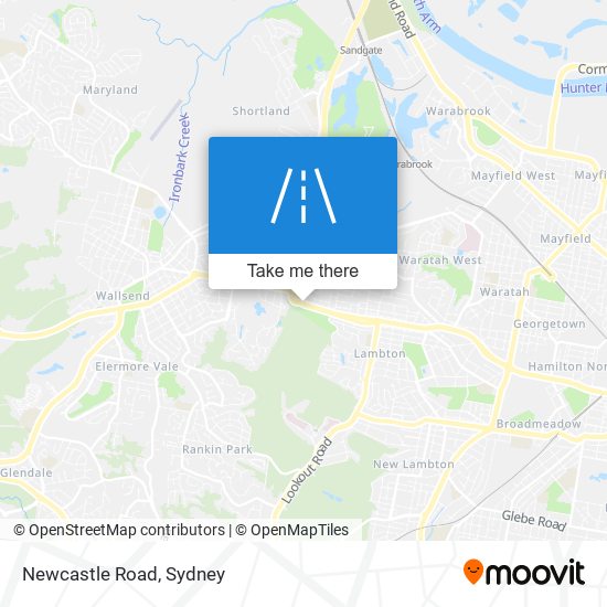 Newcastle Road map