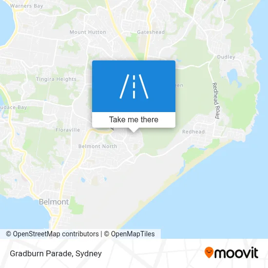 Mapa Gradburn Parade