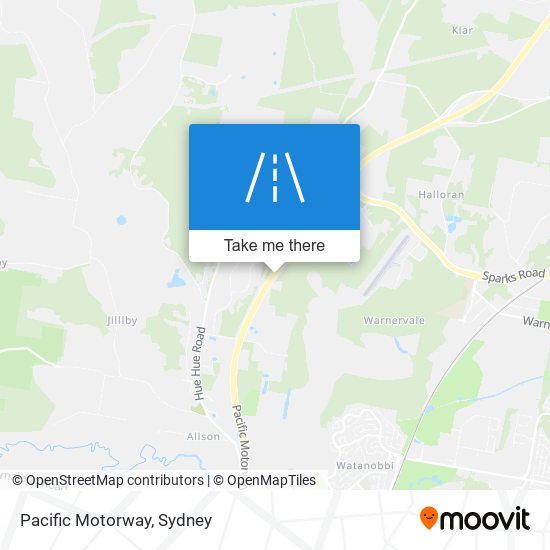 Pacific Motorway map