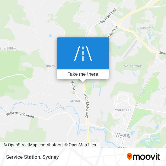 Service Station map