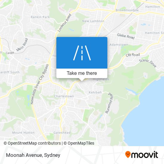 Moonah Avenue map