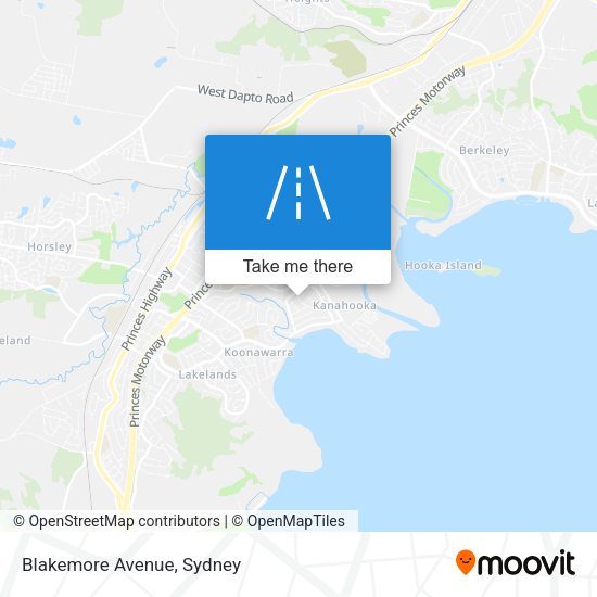 Blakemore Avenue map