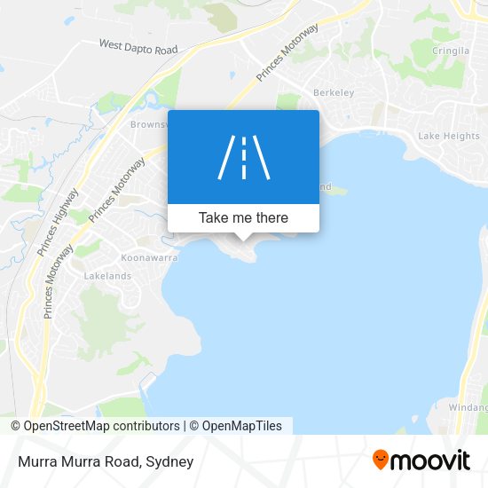 Murra Murra Road map