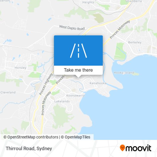 Thirroul Road map