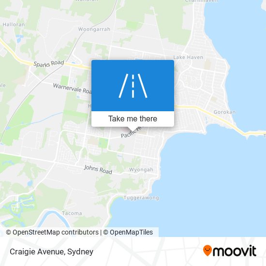 Craigie Avenue map