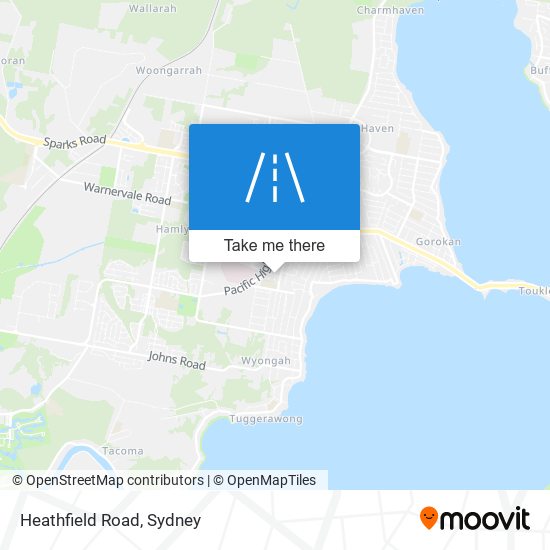 Heathfield Road map