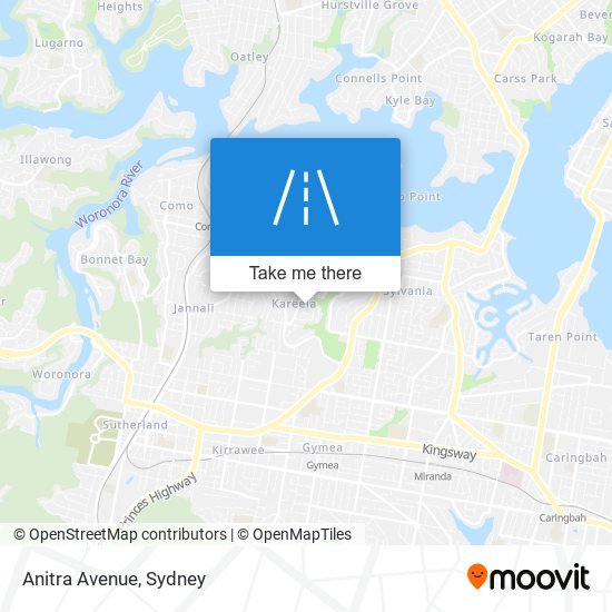 Anitra Avenue map