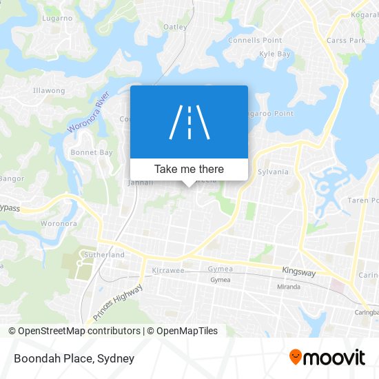 Boondah Place map