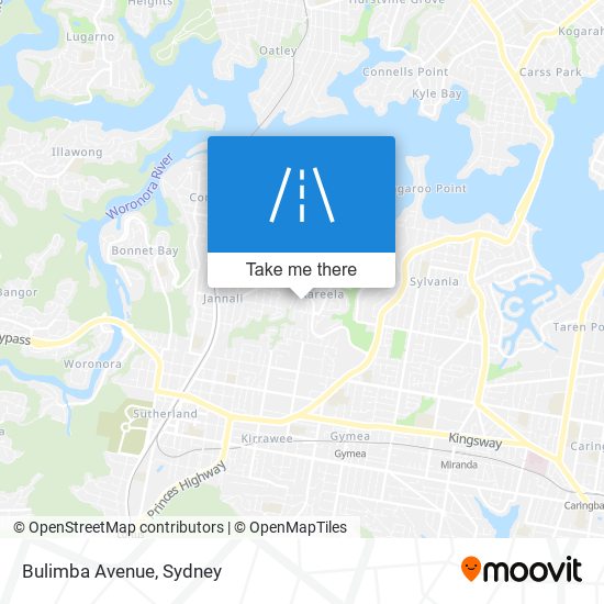 Mapa Bulimba Avenue