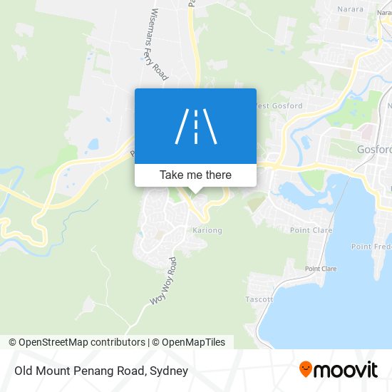 Old Mount Penang Road map