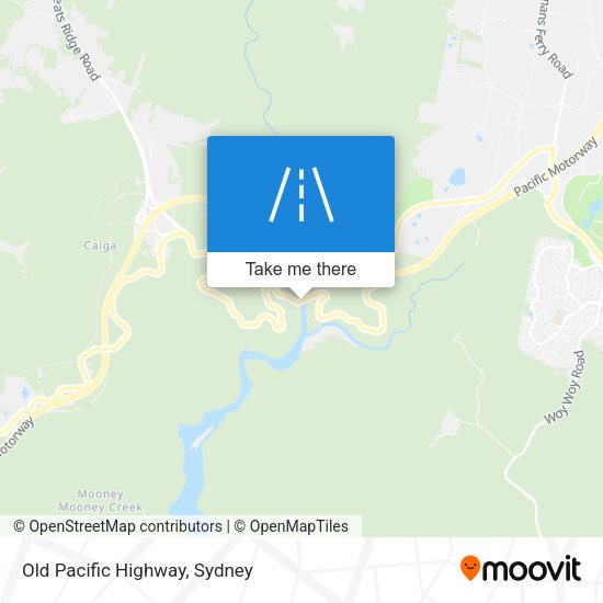 Old Pacific Highway map
