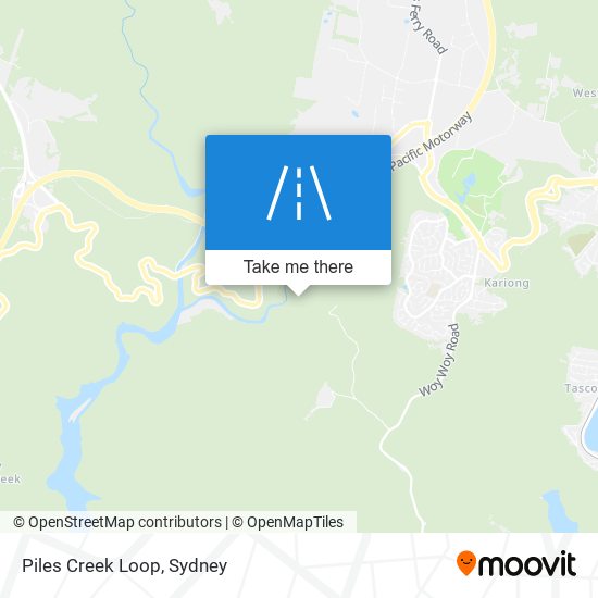 Piles Creek Loop map