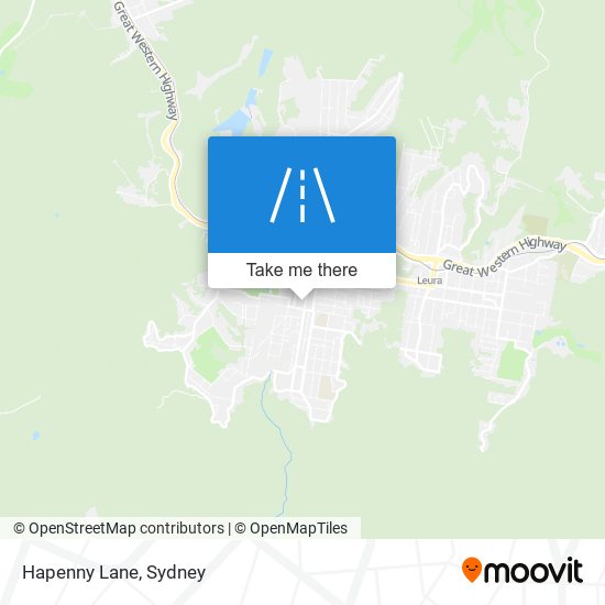 Hapenny Lane map