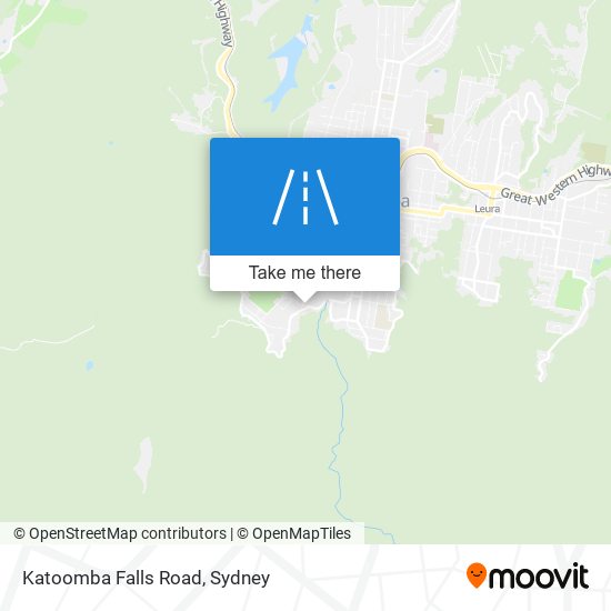 Mapa Katoomba Falls Road