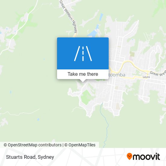 Mapa Stuarts Road