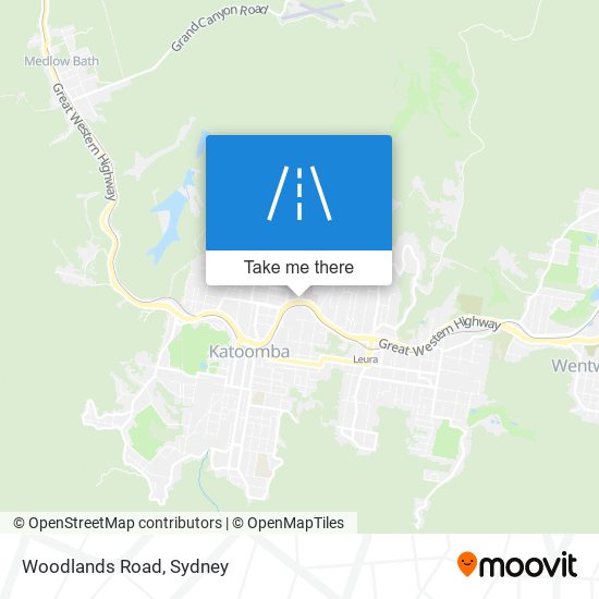 Mapa Woodlands Road