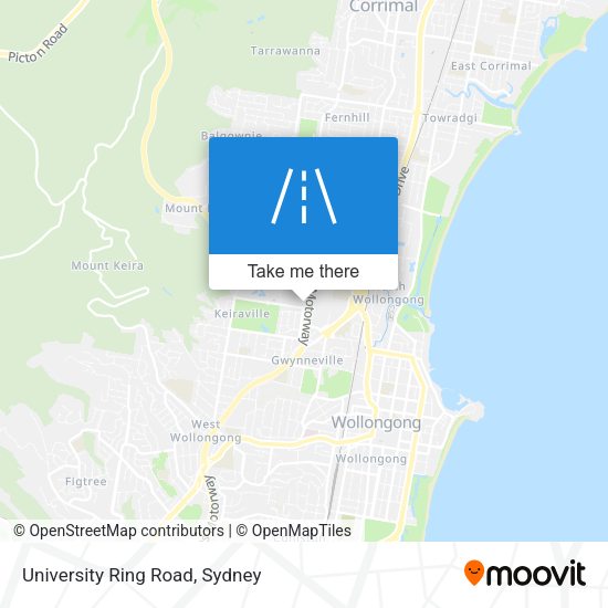 University Ring Road map