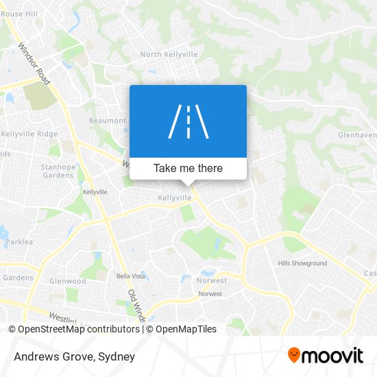 Mapa Andrews Grove