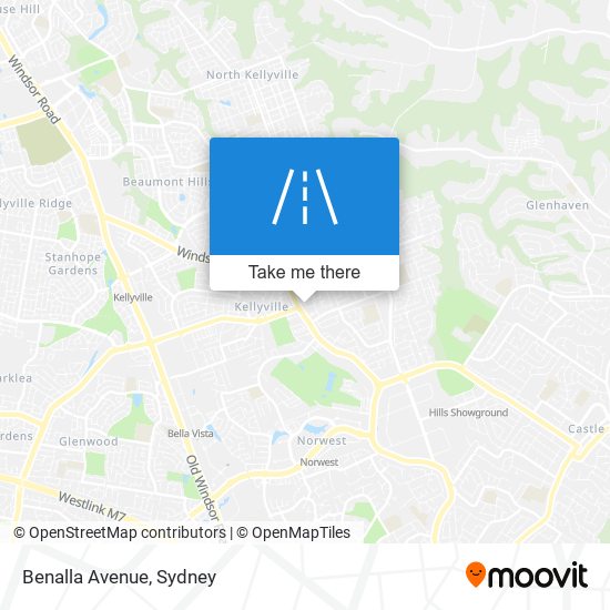 Benalla Avenue map