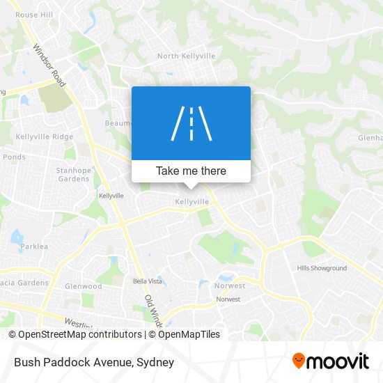 Bush Paddock Avenue map