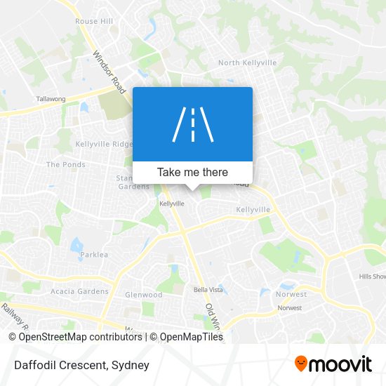 Daffodil Crescent map