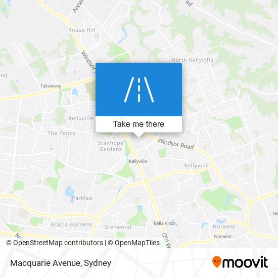 Macquarie Avenue map