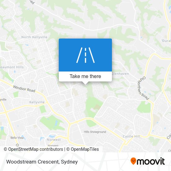 Woodstream Crescent map