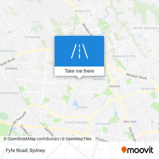 Mapa Fyfe Road