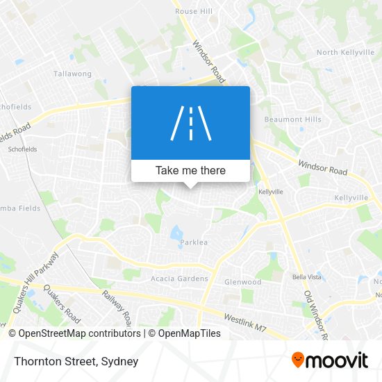 Thornton Street map