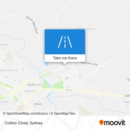 Collins Close map
