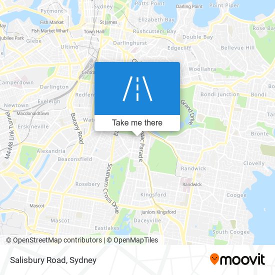 Mapa Salisbury Road