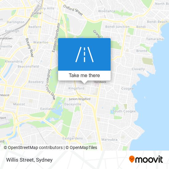 Willis Street map