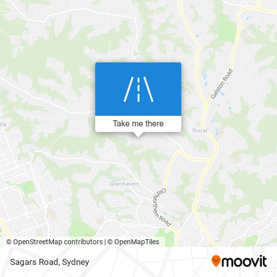 Mapa Sagars Road