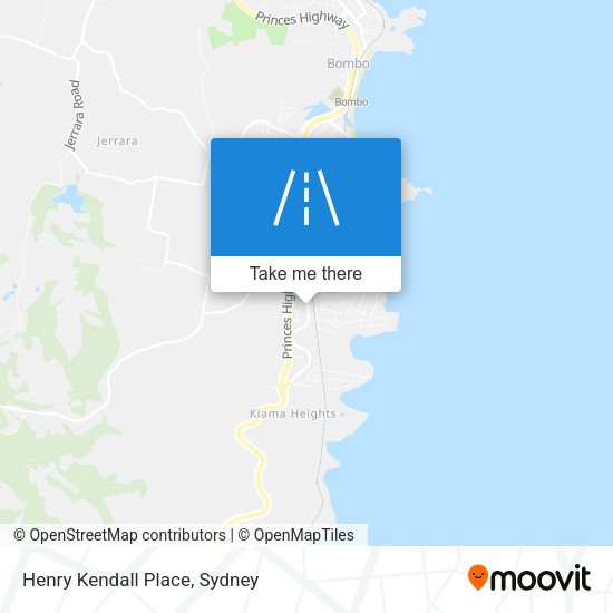 Henry Kendall Place map
